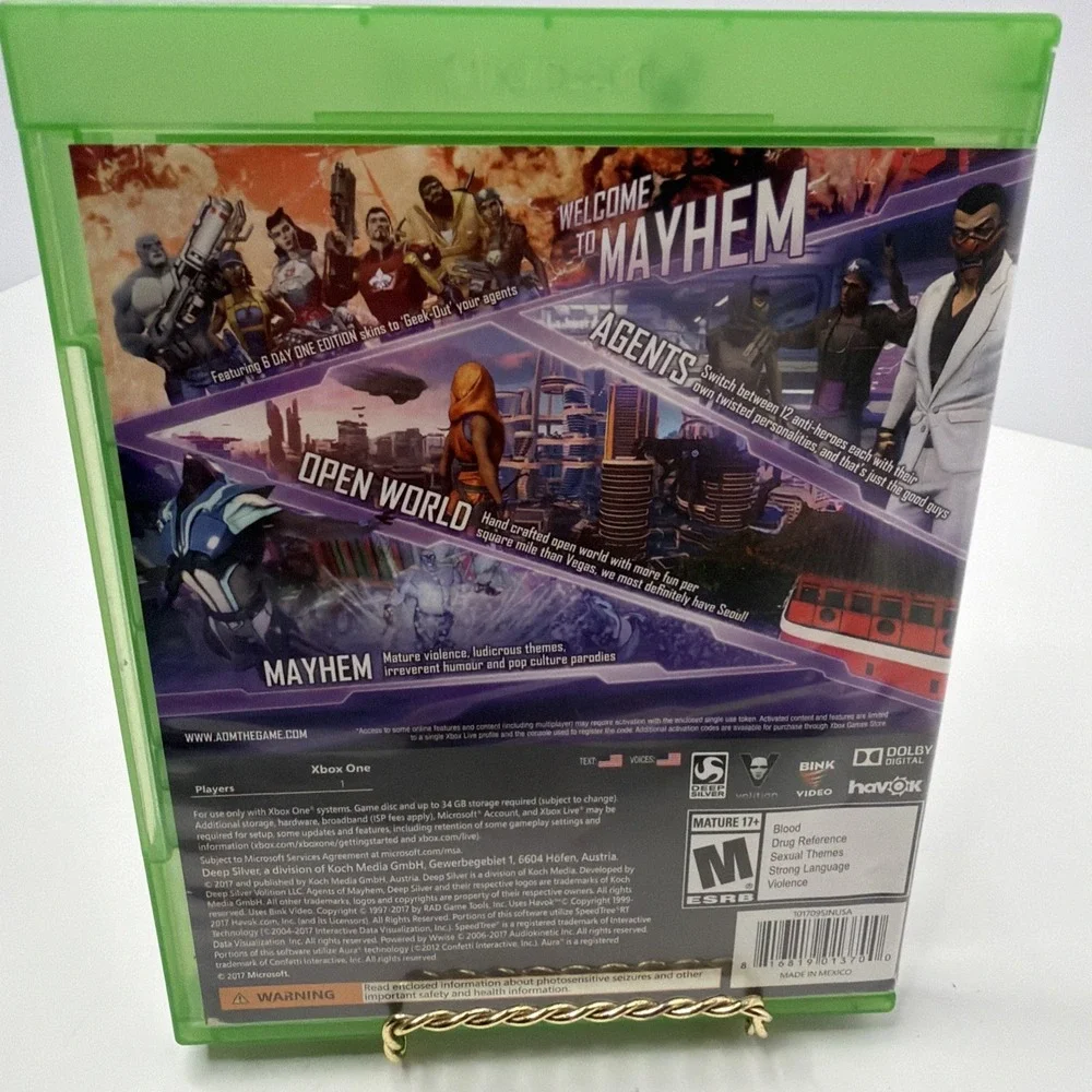 Agents of Mayhem (Microsoft Xbox One, 2017) PREOWNED